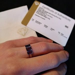 1.36ct Bengal Iolite Sterling Silver Ring Sz6